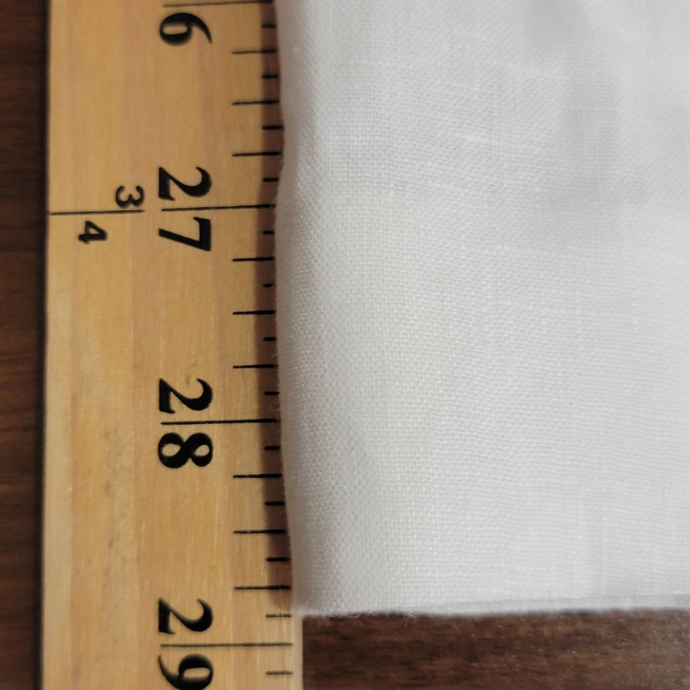 Talbots Windsor Curvy Pants Womens 12P White Linen Straight Leg Coastal Preppy - Picture 11 of 11